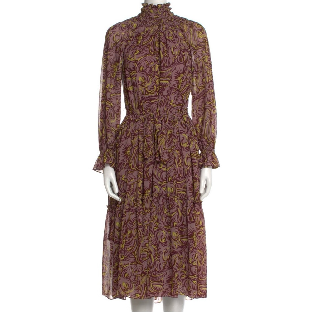 NEW CINQ À SEPT Amari Floral Print Midi-Dress size 6 (NWT)